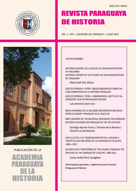 					Ver Vol. 5 Núm. 1 (2022): Revista Paraguaya de la Historia
				
